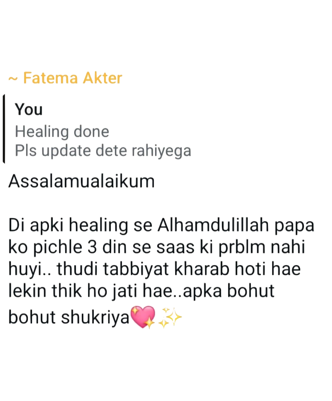 Client testimonial 3